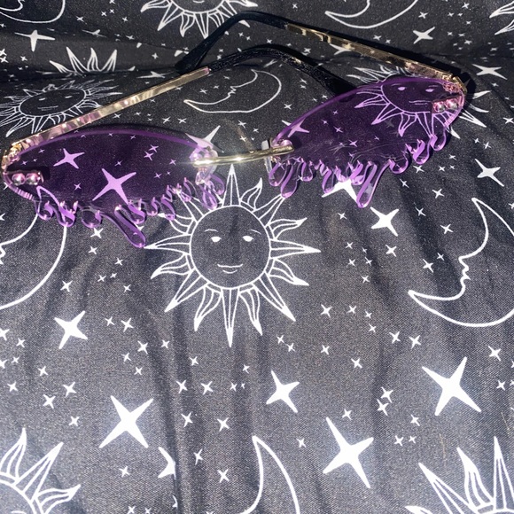 Purple Rimless Tear Shades - Picture 4 of 9